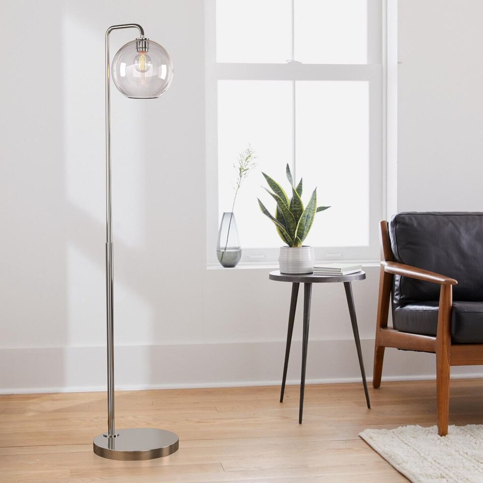 Sculptural Glass Globe Floor Lamp (147 cm)
