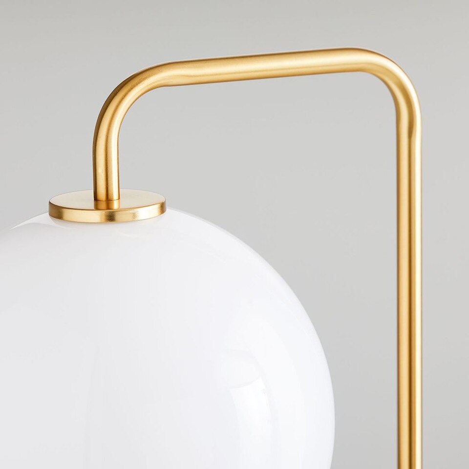 Sculptural Glass Globe Floor Lamp (147 cm)