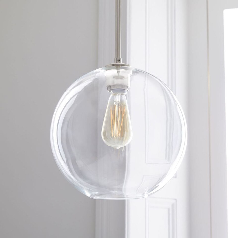 Sculptural Glass Globe Hardwired Pendant (15 cm - 33 cm)