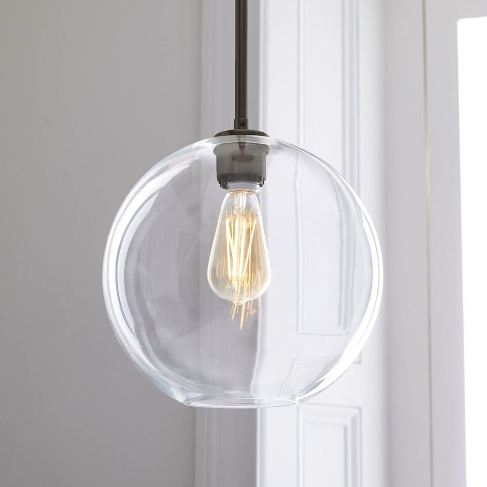 Sculptural Glass Globe Hardwired Pendant (15 cm - 33 cm)