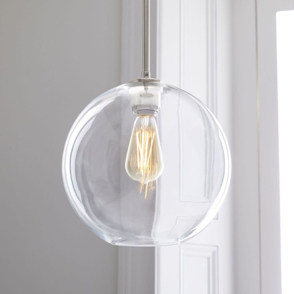 Sculptural Glass Globe Hardwired Pendant (15 cm - 33 cm)