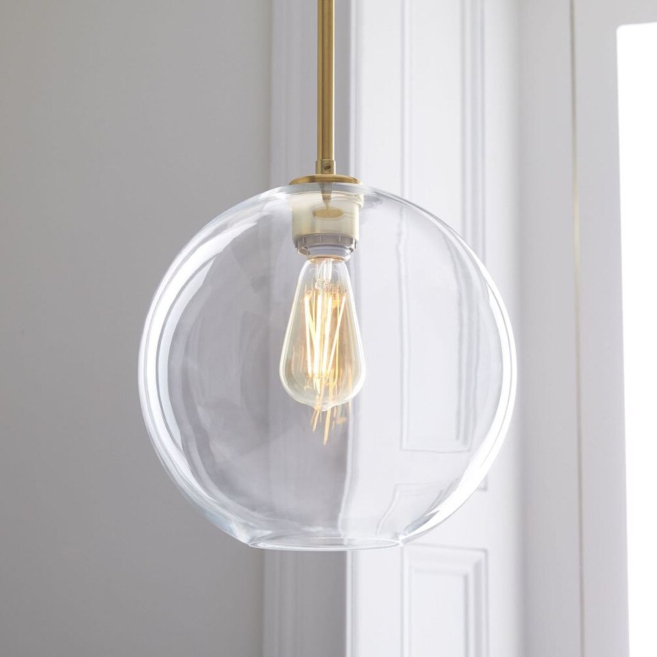 Sculptural Glass Globe Hardwired Pendant (15 cm - 33 cm)