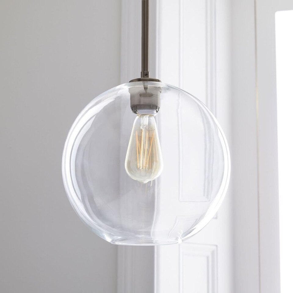 Sculptural Glass Globe Hardwired Pendant (15 cm - 33 cm)