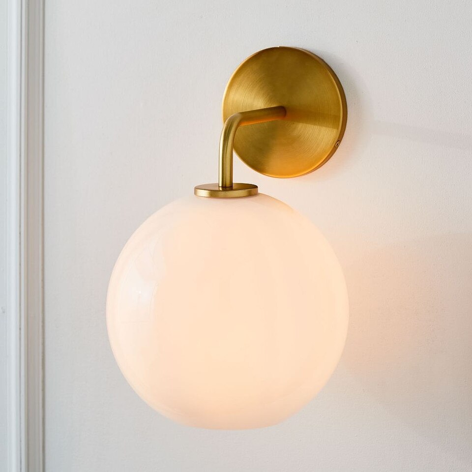 Sculptural Glass Globe Sconce (15 cm –20 cm)