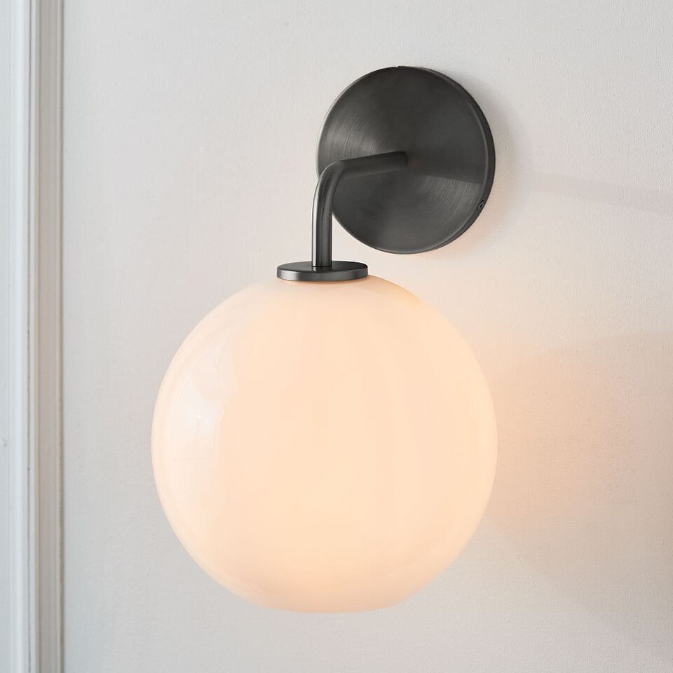 Sculptural Glass Globe Sconce (15 cm –20 cm)