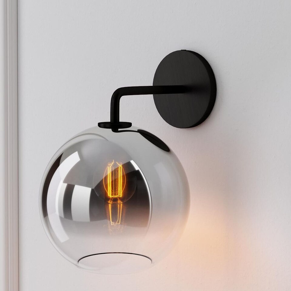 Sculptural Glass Globe Sconce (15 cm –20 cm)