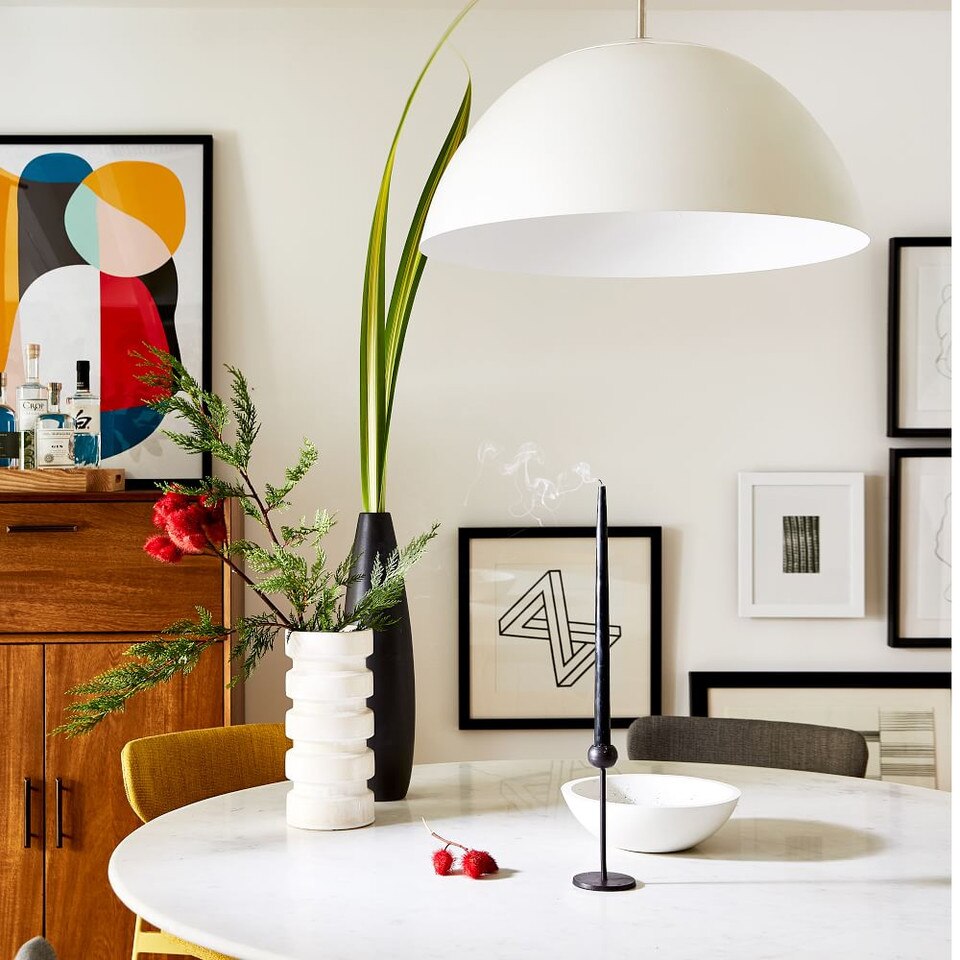 Sculptural Metal Pendant
