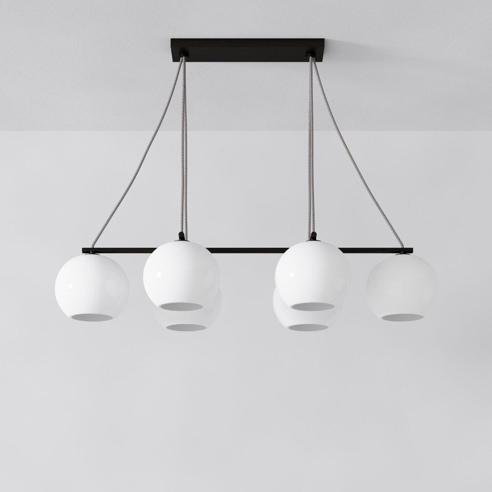 Sculptural Slant Globe Chandelier