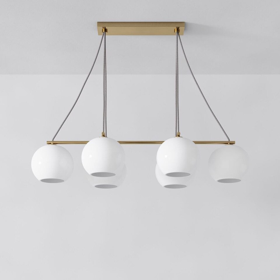 Sculptural Slant Globe Chandelier