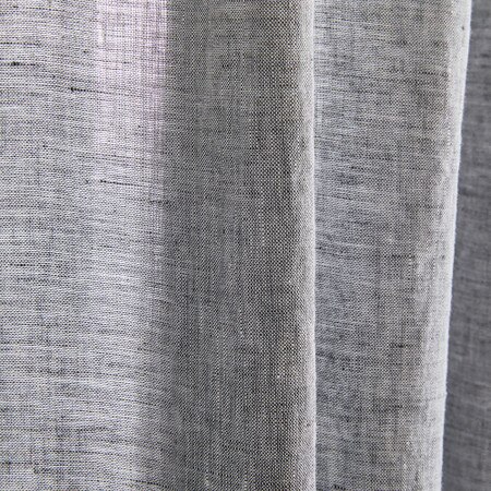 Semi Sheer European Flax Linen Melange Curtain Slate West Elm United Kingdom Semi Sheer European Flax Linen Melange, Patterned Sheer Curtain Fabric Uk
