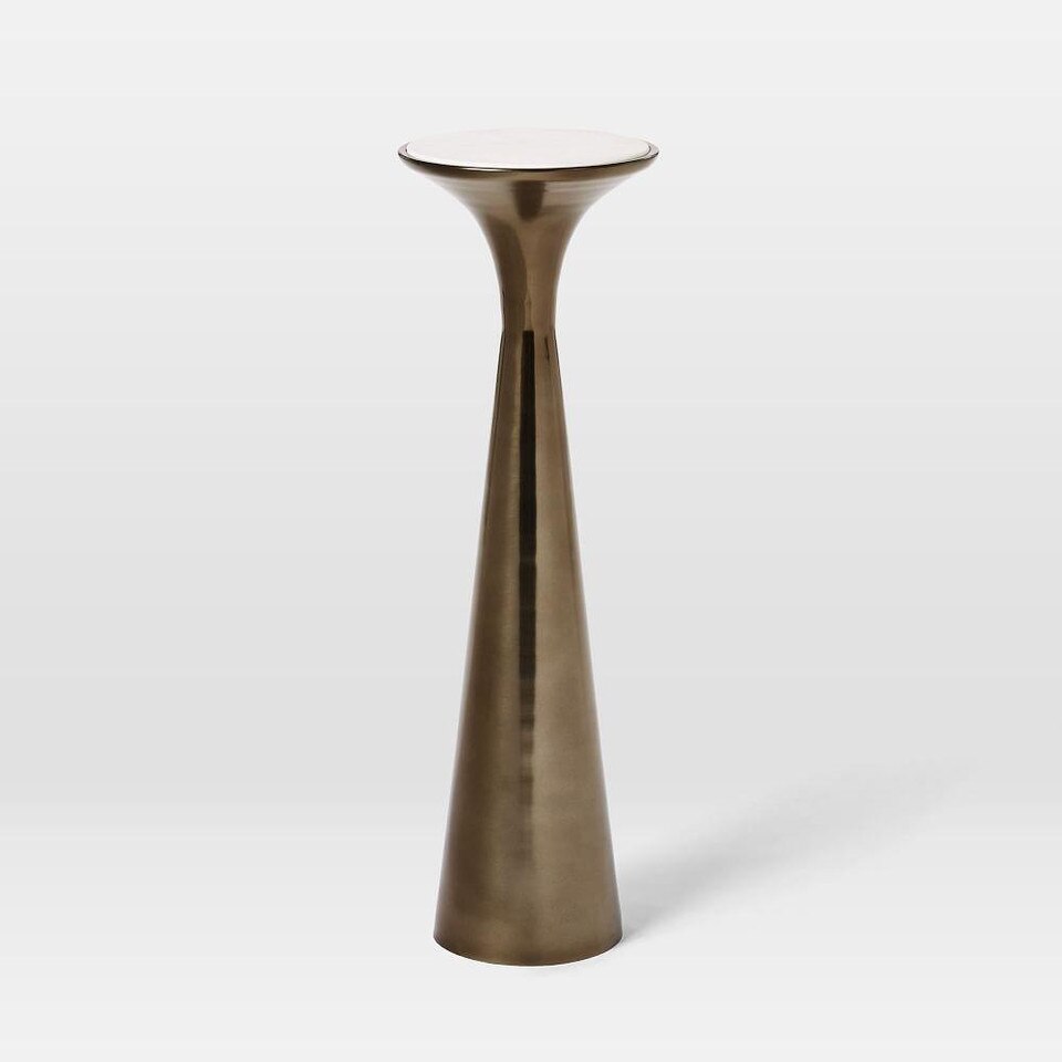 Silhouette Pedestal Drink Table west elm United Kingdom