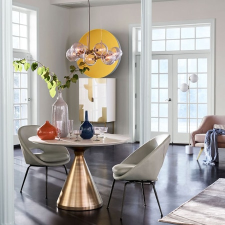 Silhouette Pedestal Round Dining Table White Marble Antique Brass West Elm United Kingdom Silhouette Pedestal Round Dining Table, West Elm Round Dining Table White