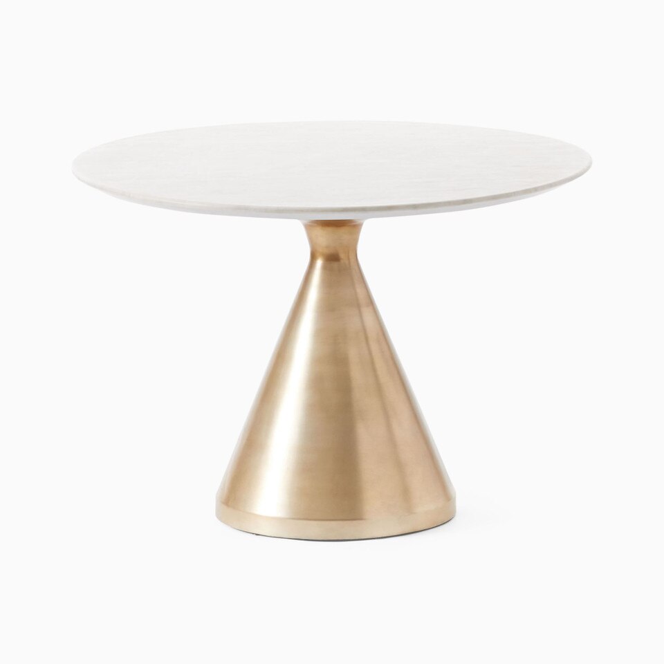 Silhouette Pedestal Marble Round Dining Table (122 cm - 152 cm)
