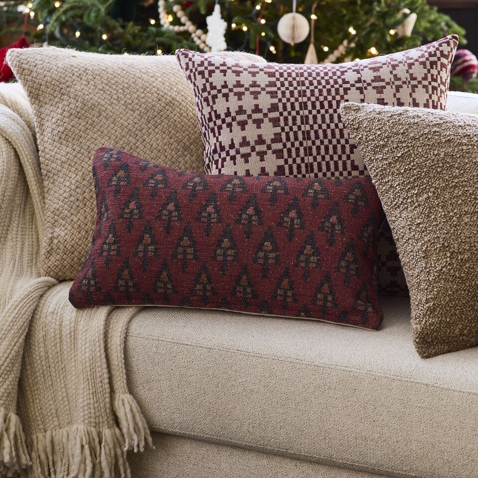 Silk Scandi Diamond Cushion Cover