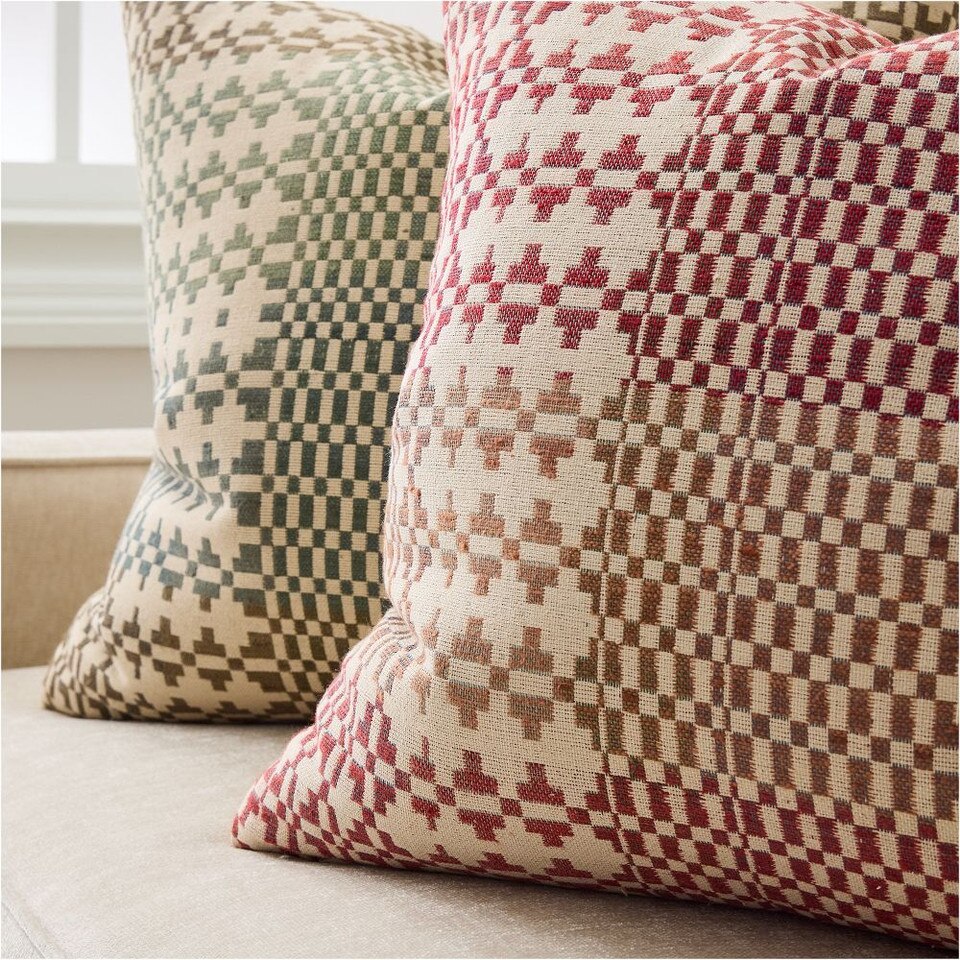 Silk Scandi Diamond Cushion Cover