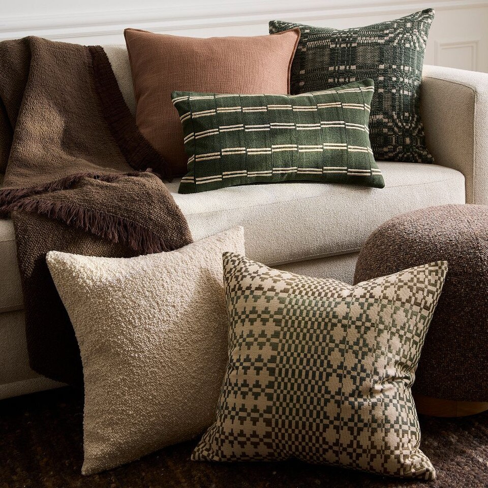 Silk Scandi Diamond Cushion Cover
