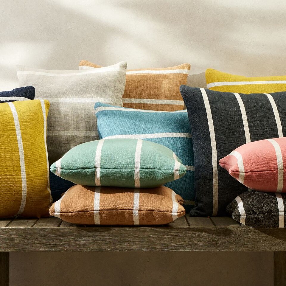 Simple Stripe Indoor/Outdoor Pillow