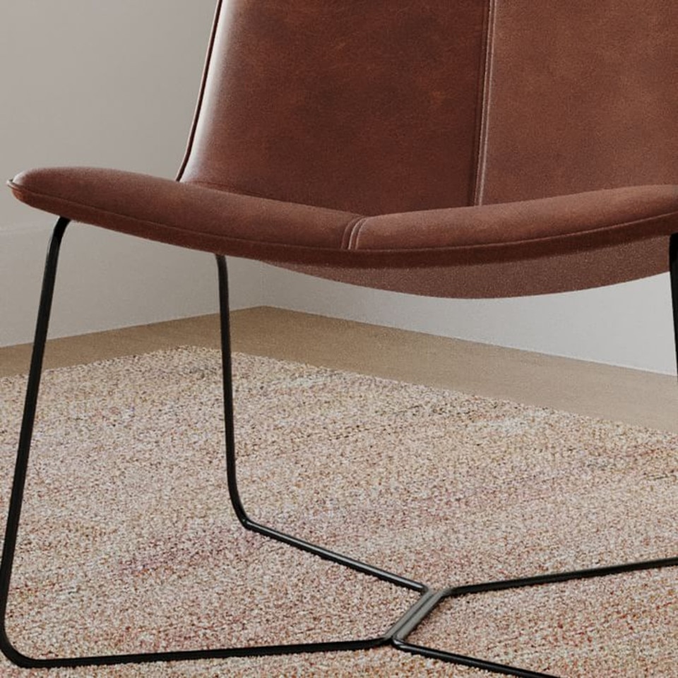Slope Leather Lounge Chair
