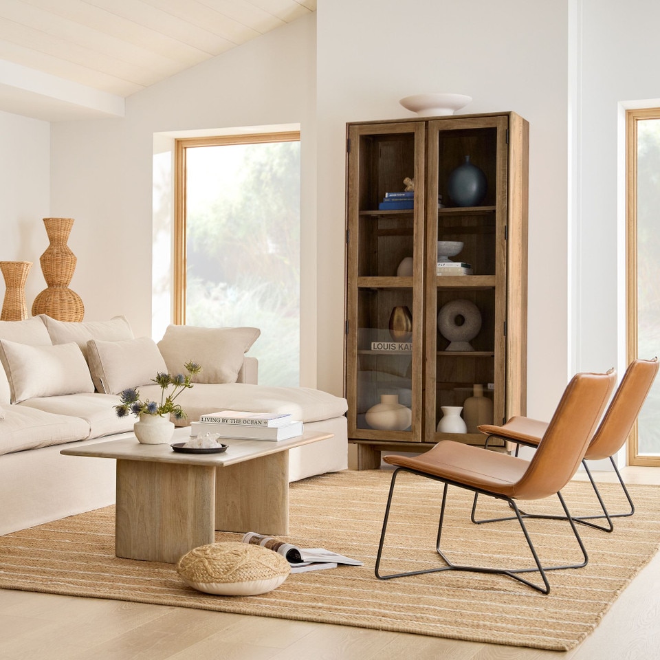 Slope Leather Lounge Chair