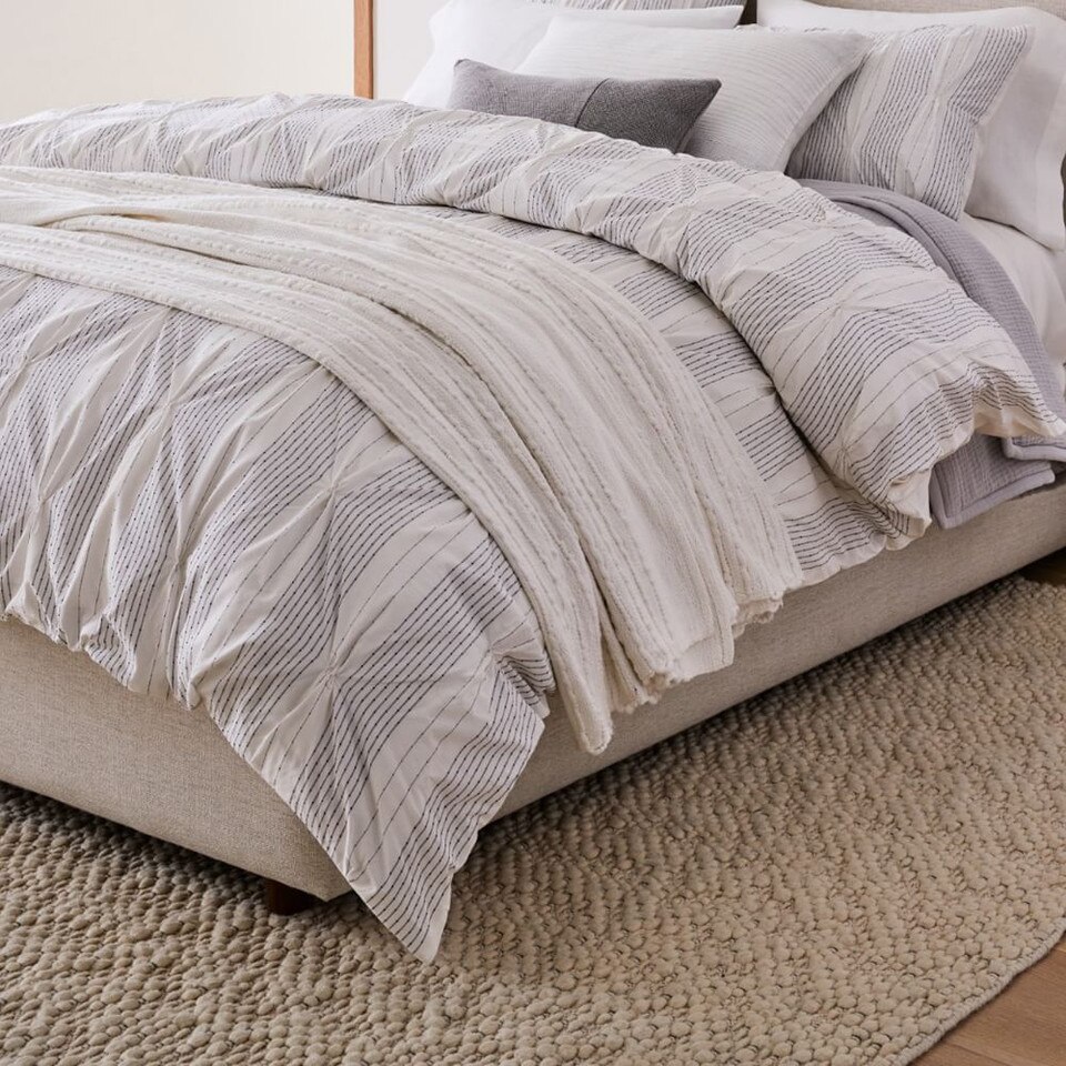 Slub Stripe Sweater Rug - West Elm UK