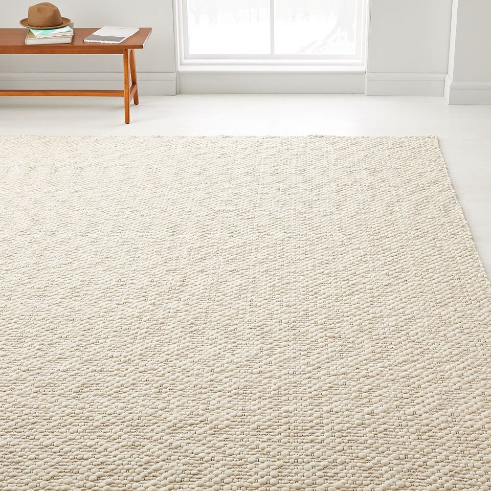 Slub Stripe Sweater Rug - Modern Hand-Loomed Wool Rug | West Elm UK