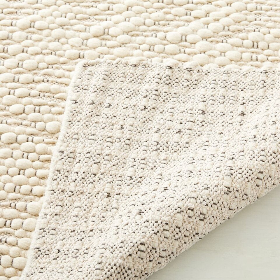 Slub Stripe Sweater Rug - Modern Hand-Loomed Wool Rug | West Elm UK