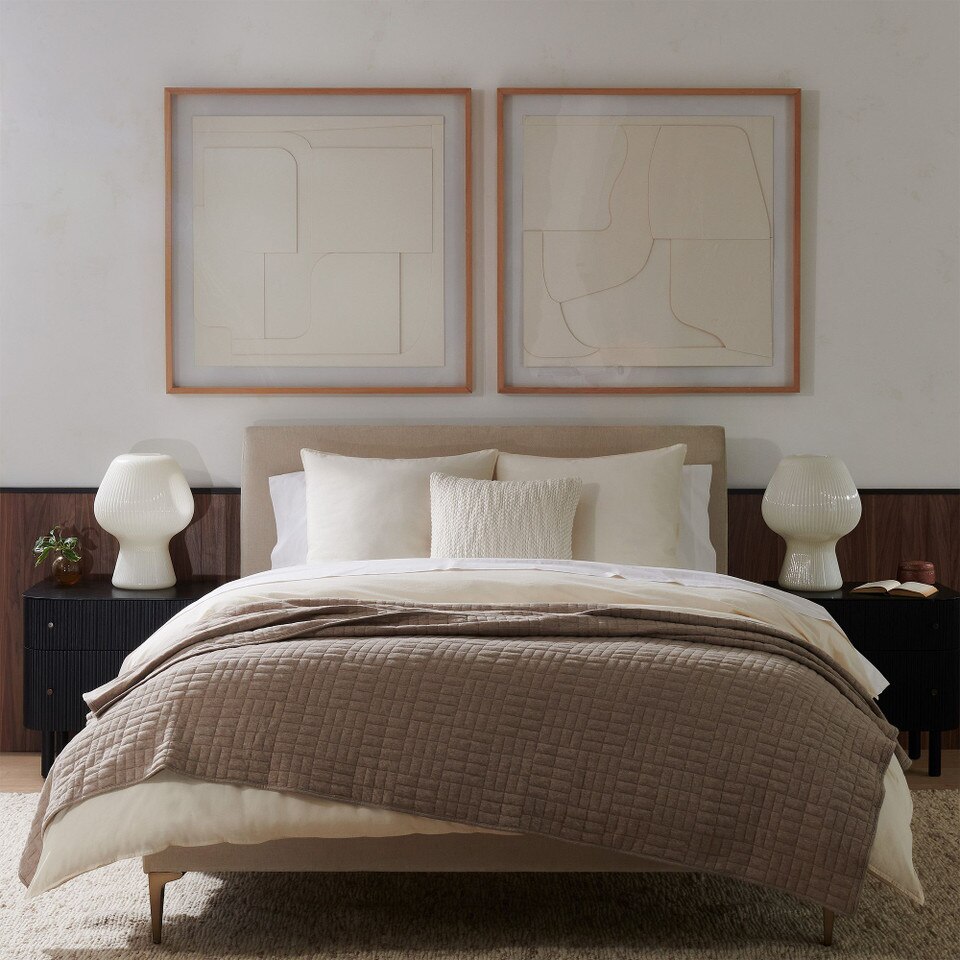 Organic Washed Cotton Percale Duvet Cover & Pillowcases