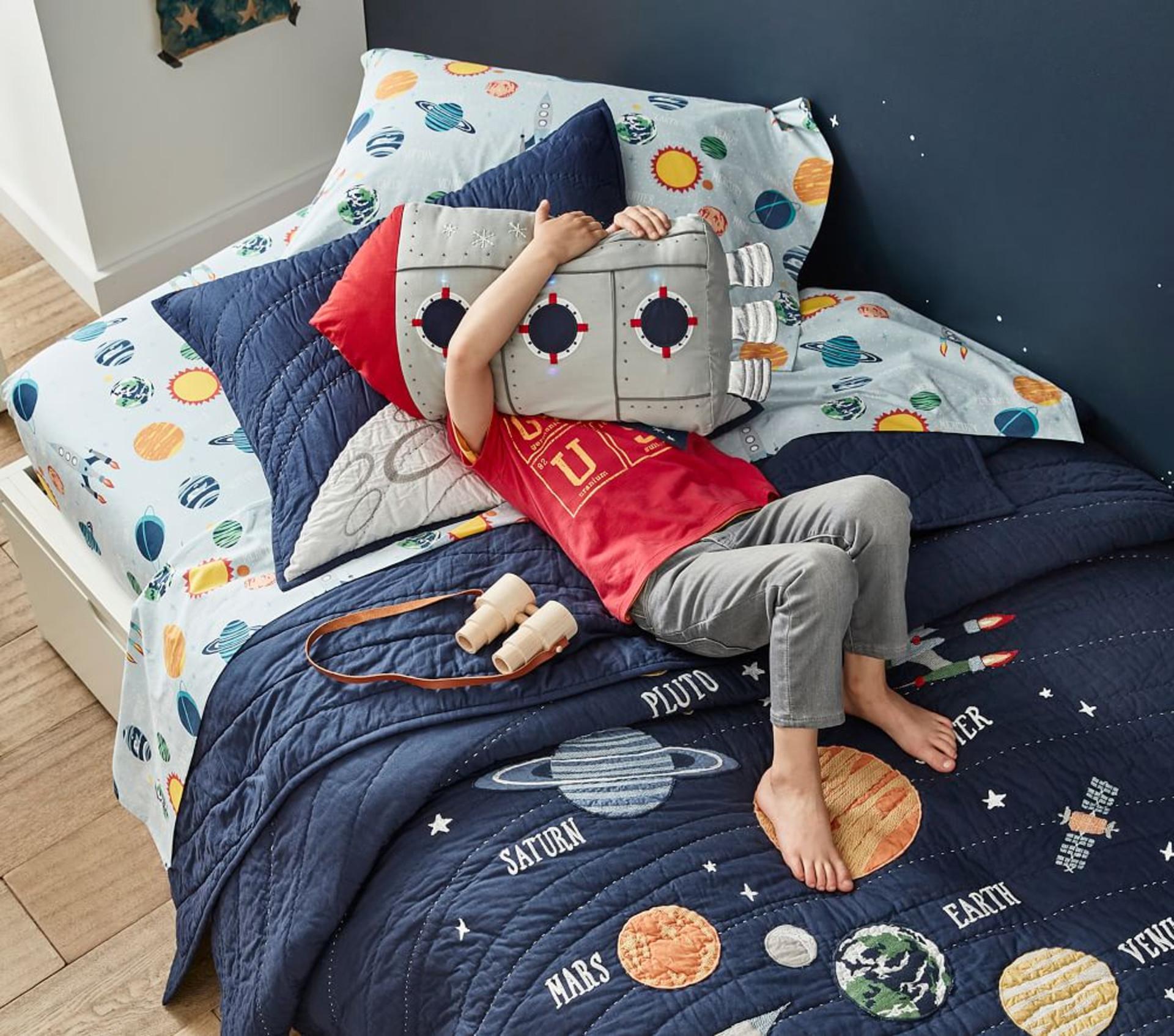 outer space kids bedding