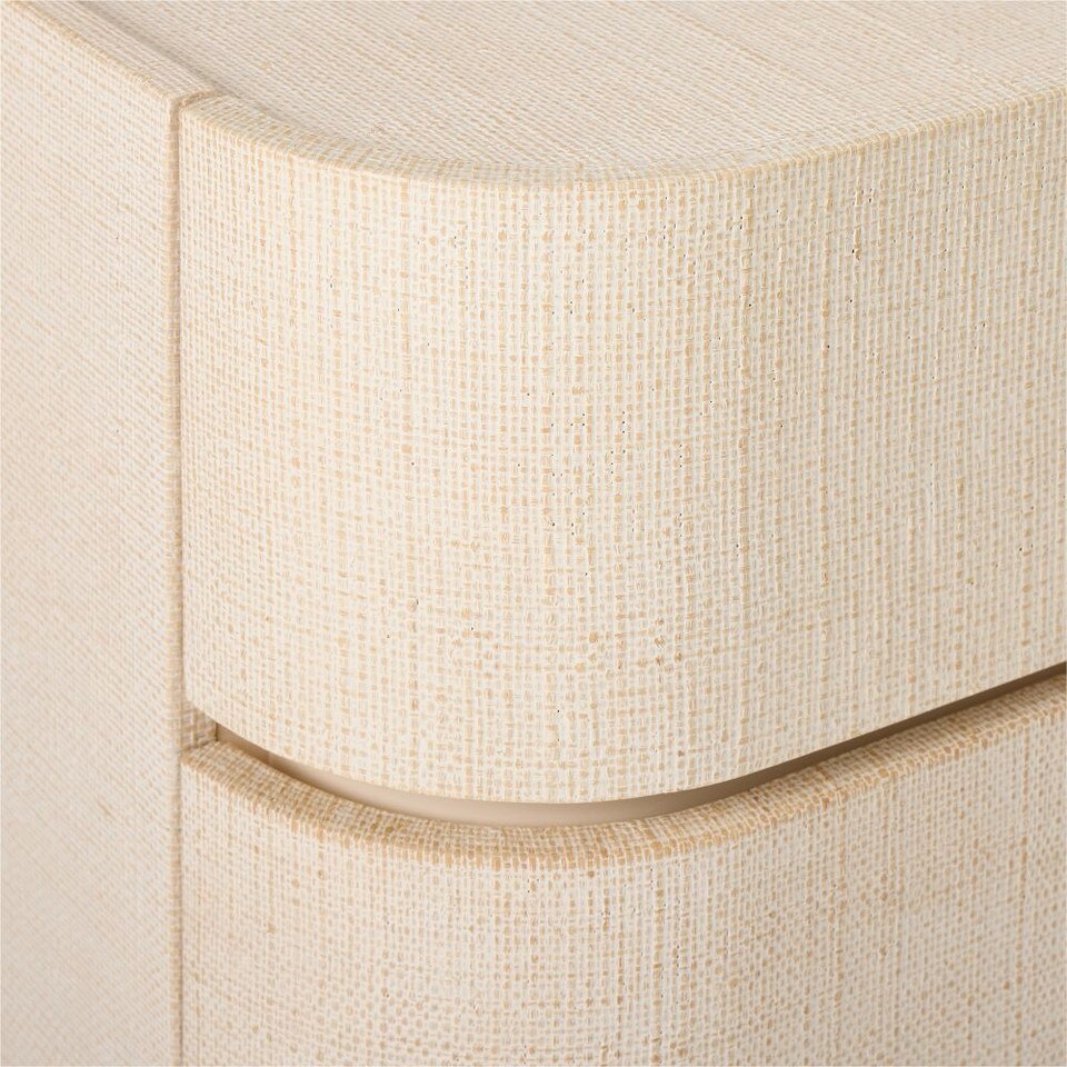 Solstice Painted Raffia 6-Drawer Chest (152 cm)