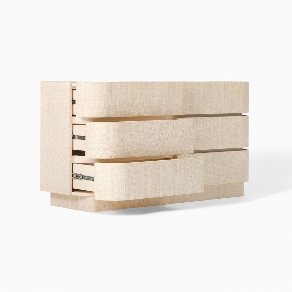 Solstice Painted Raffia 6-Drawer Chest (152 cm)