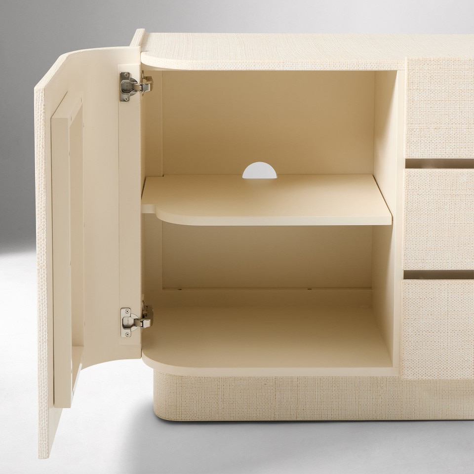 Solstice Painted Raffia Sideboard (163 cm)