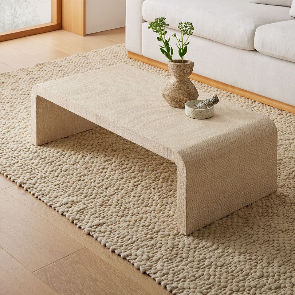 Solstice Painted Raffia Coffee Table (127 cm)