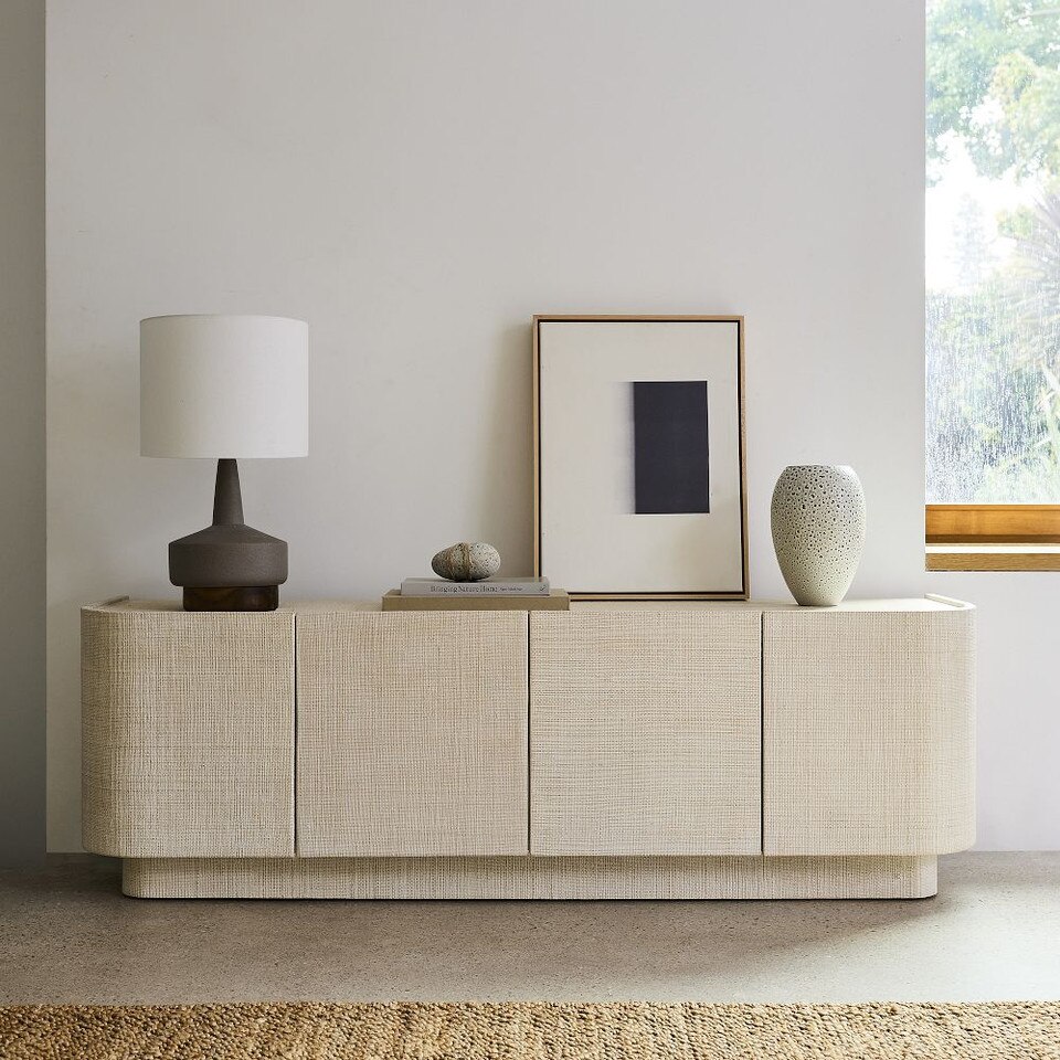 Solstice Painted Raffia Media Console (173 cm)