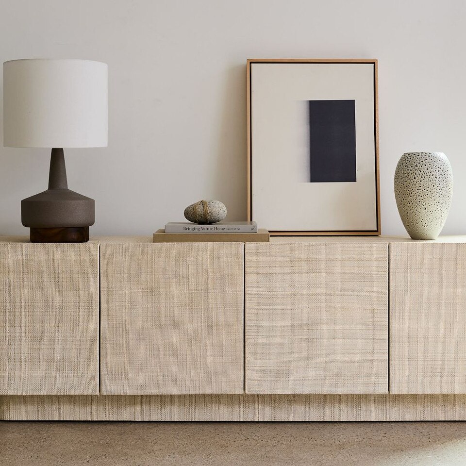 Solstice Painted Raffia Media Console (173 cm)