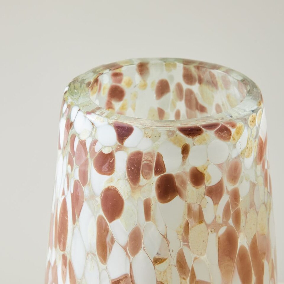 Speckled Mexican Glass Vases