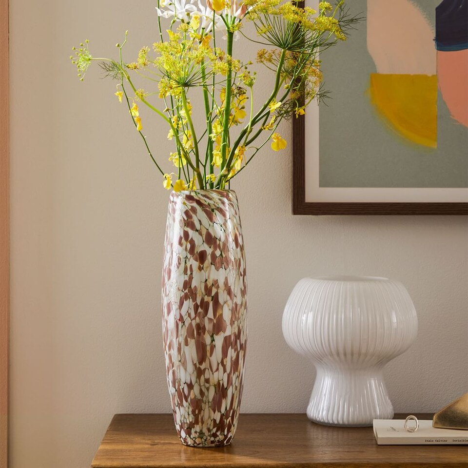 Speckled Mexican Glass Vases