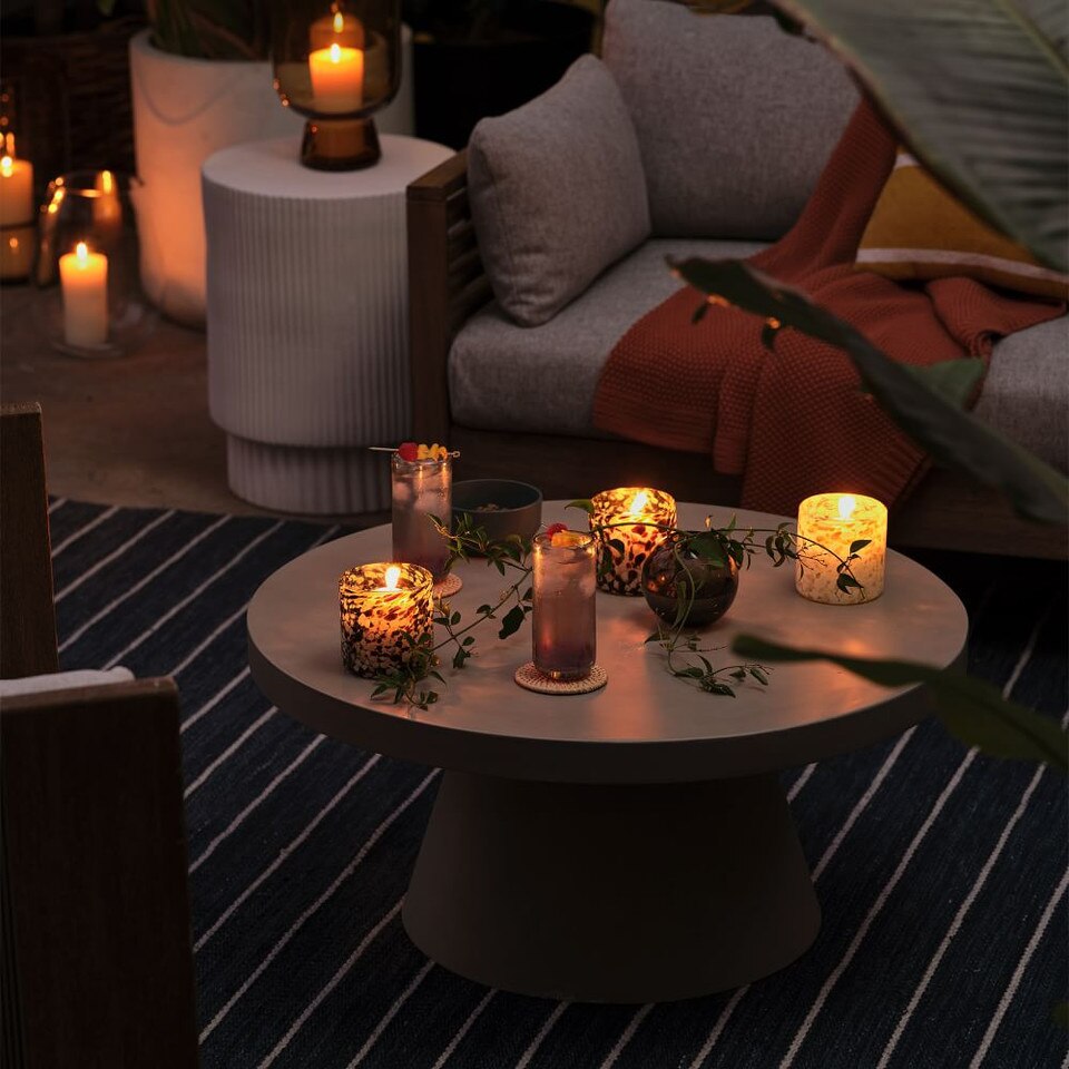 Speckled Mexican Glass Votives