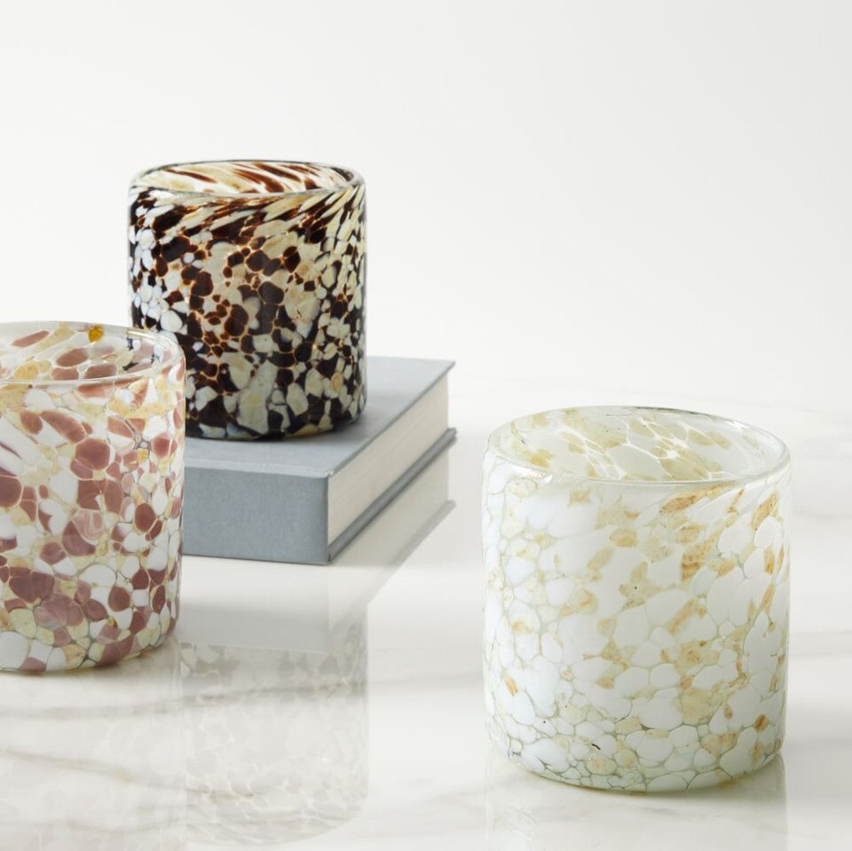 Speckled Mexican Glass Votives