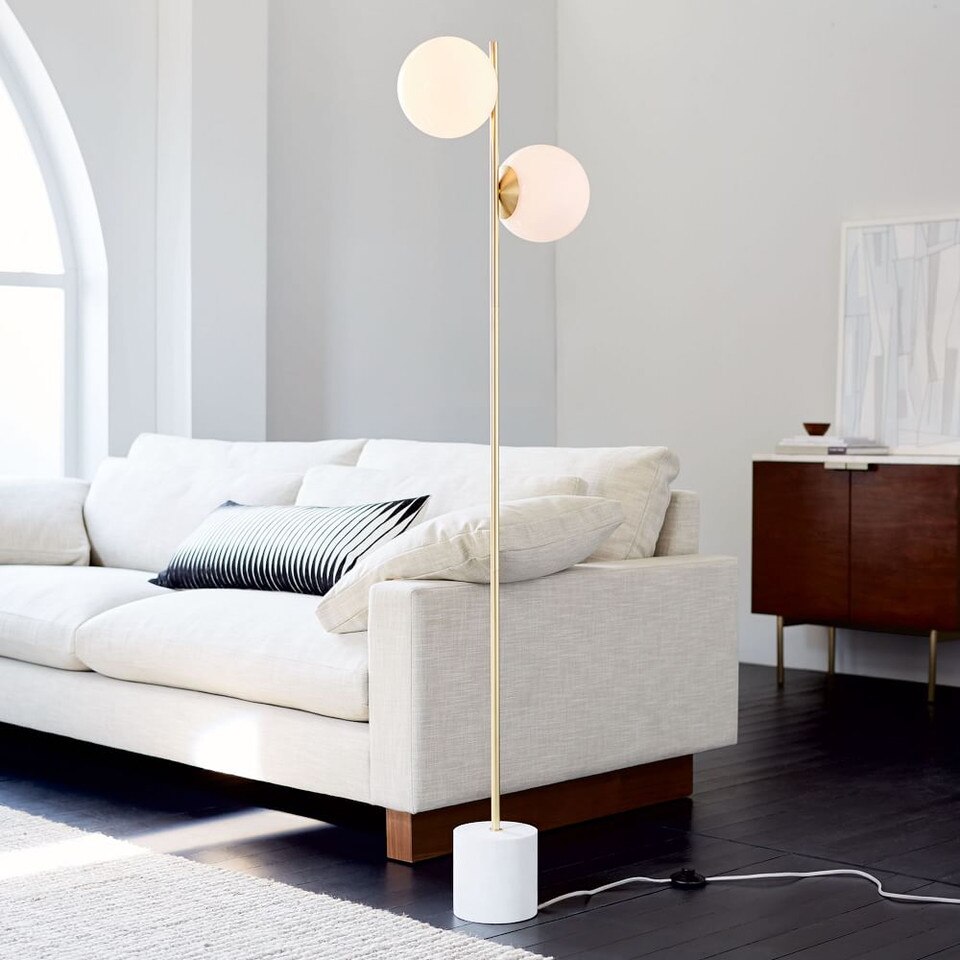 Sphere & Stem 2-Light Floor Lamp (157 cm)