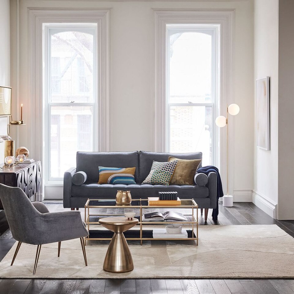 Sphere & Stem 2-Light Floor Lamp (157 cm)