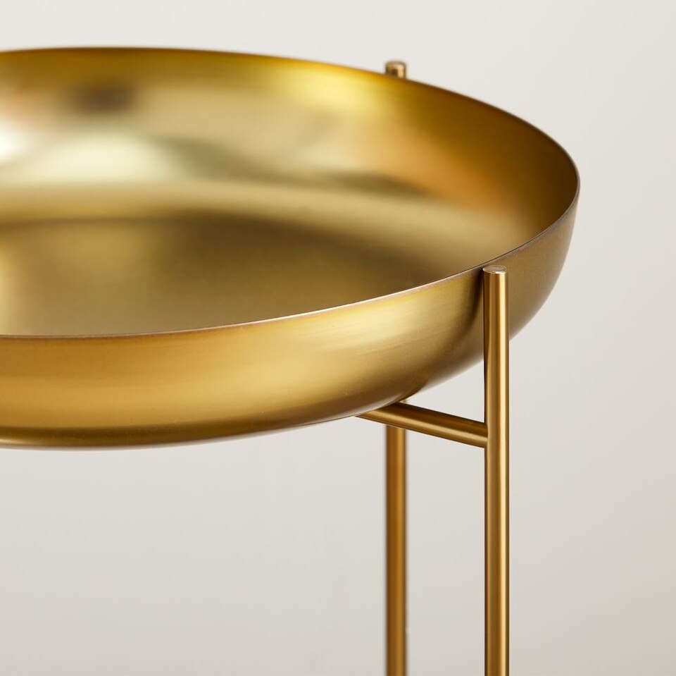Spun Metal Plant Stand