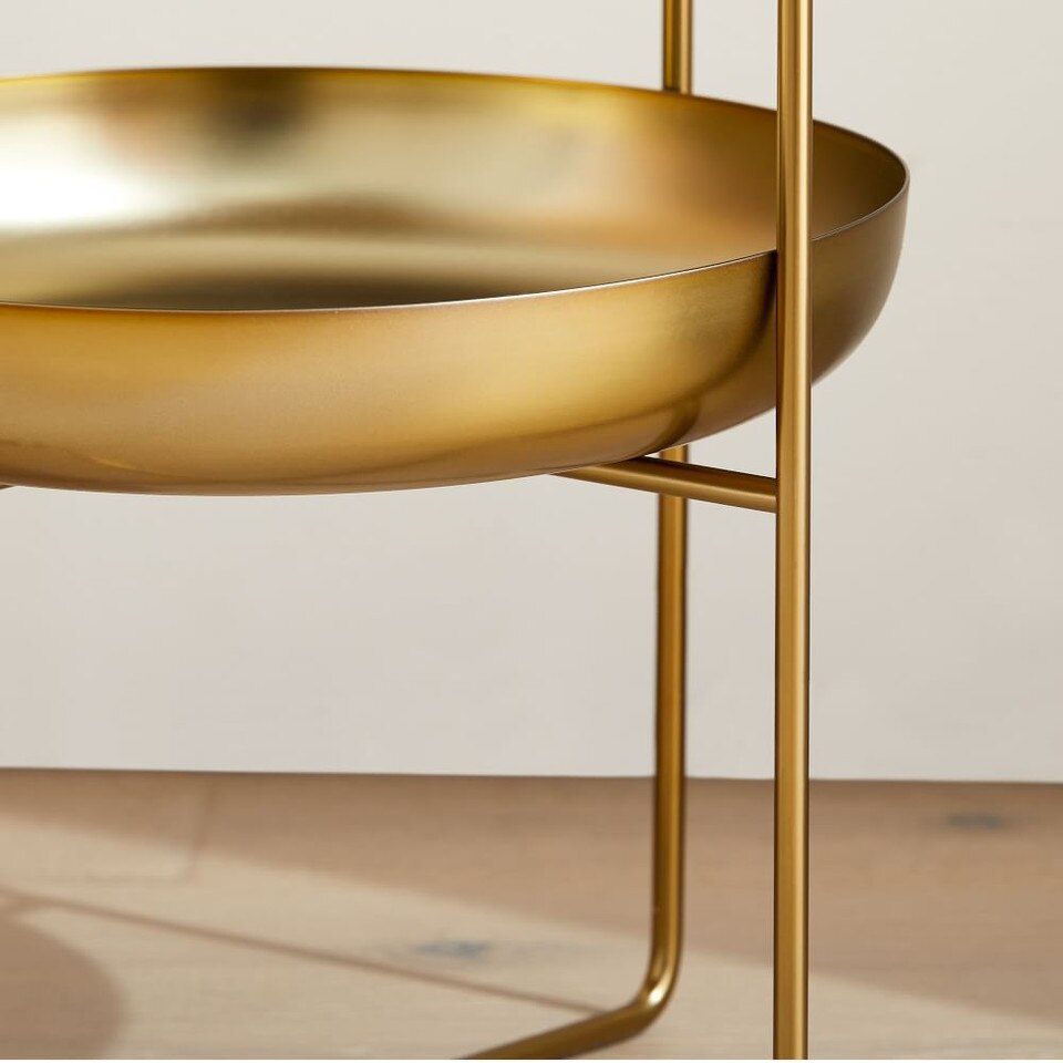 Spun Metal Plant Stand