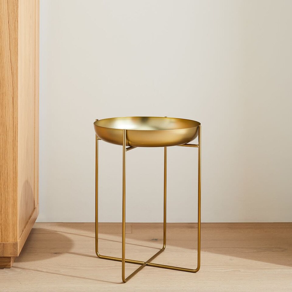 Spun Metal Plant Stand