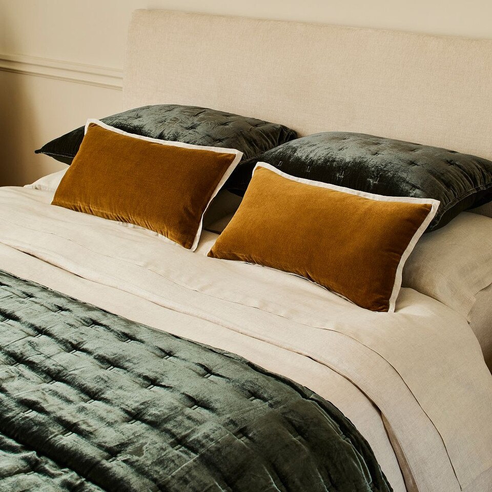 Lush Velvet Tack Stitch Bedspread & Pillowcases