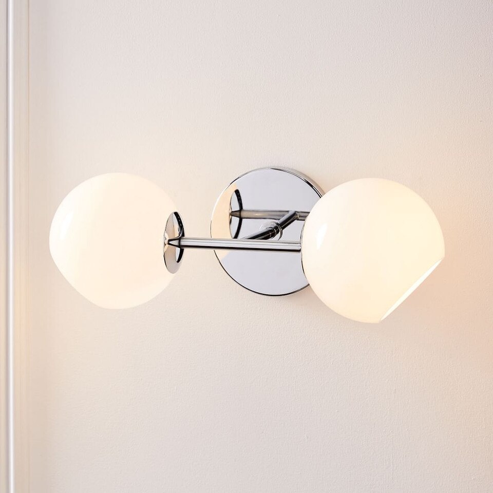Staggered Glass Sconce - Double