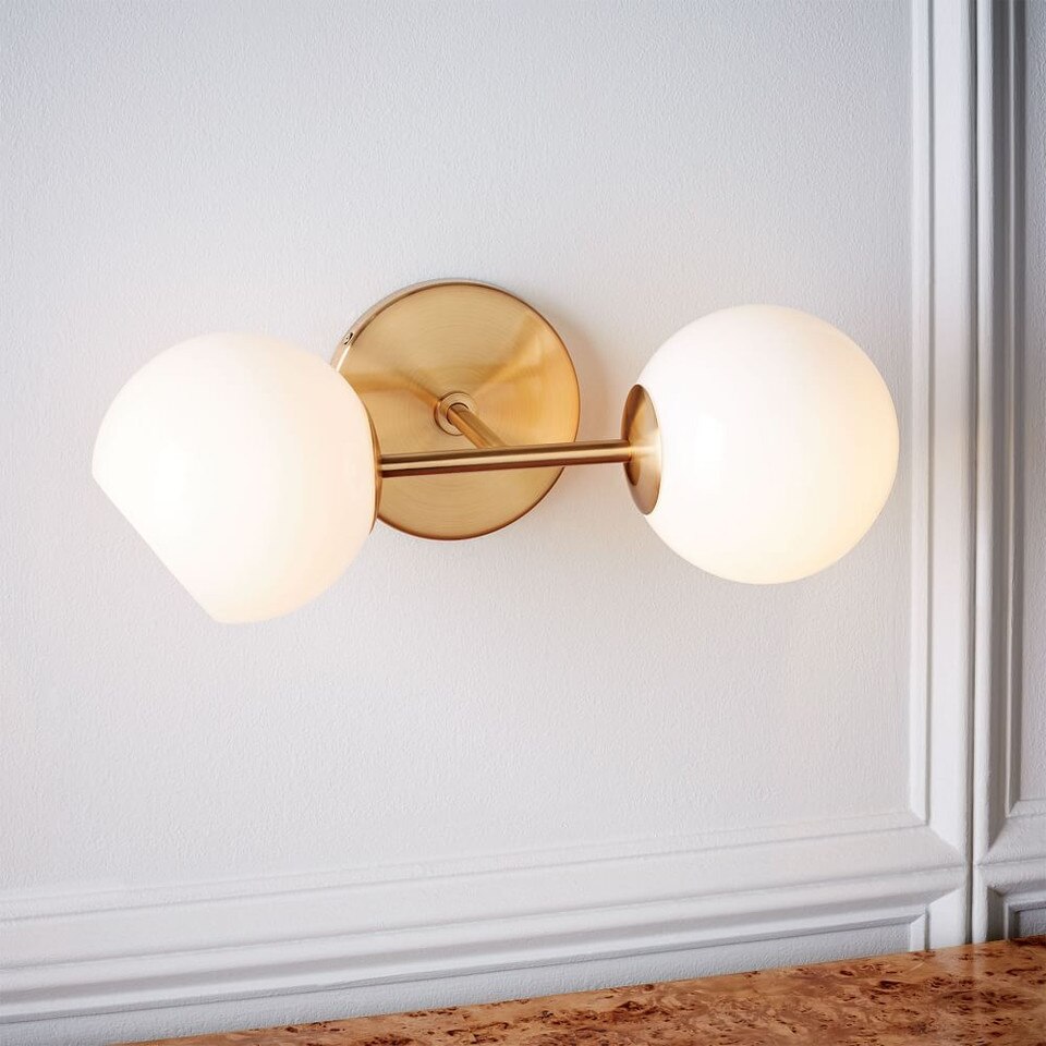 Staggered Glass Sconce - Double