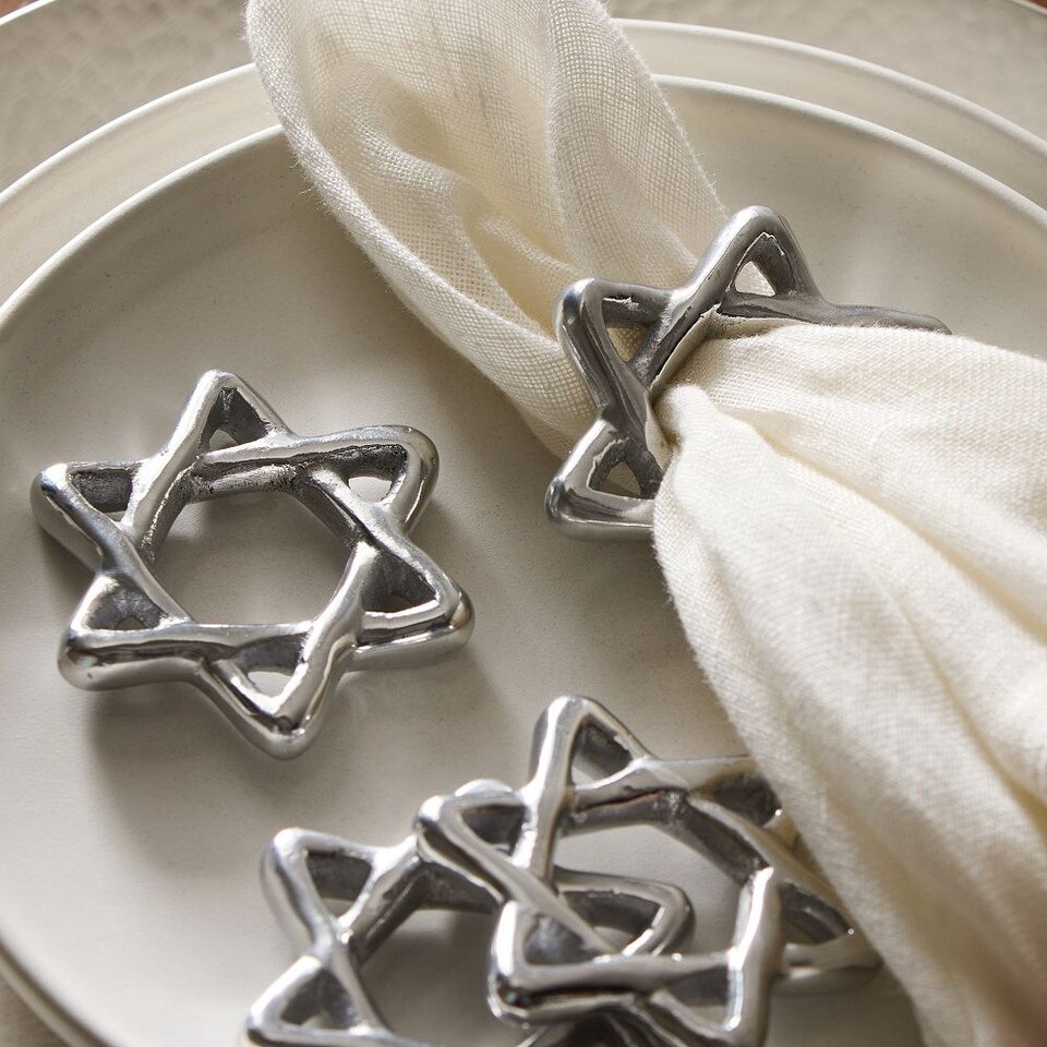 Star of David Napkin Ring Sets