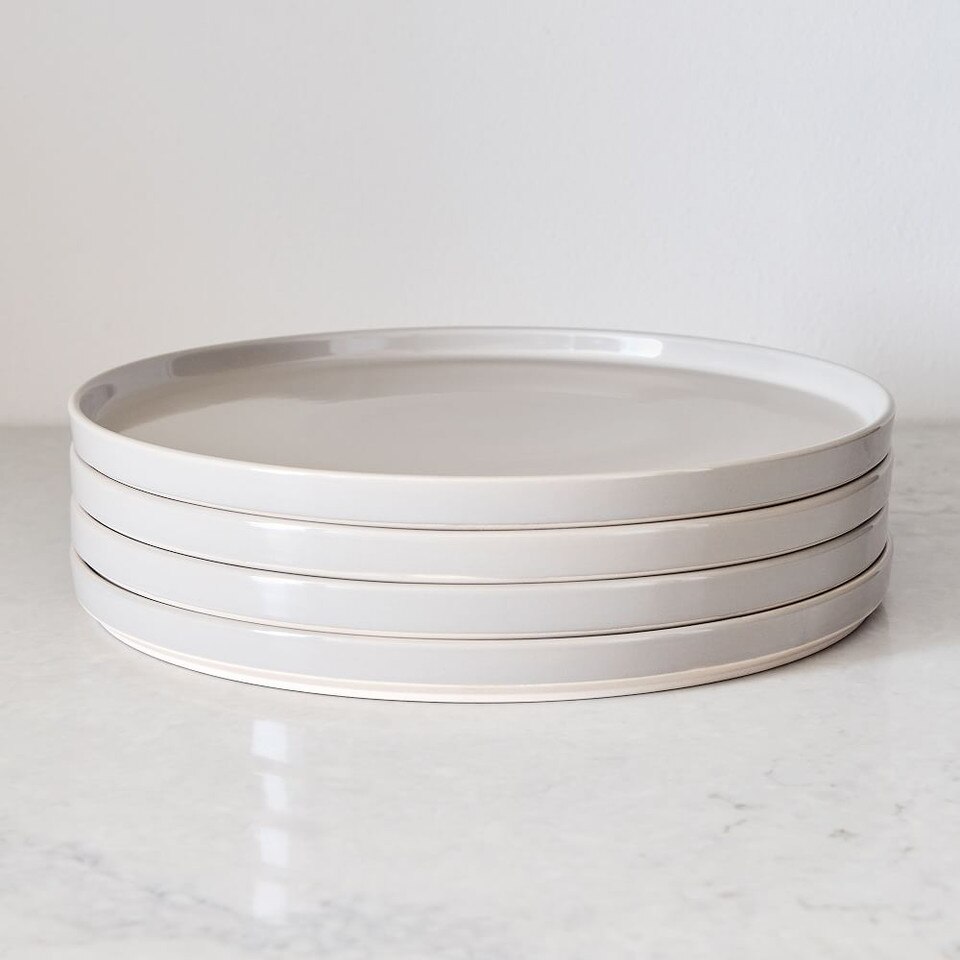 Straight-Sided Stoneware Dinner Plates