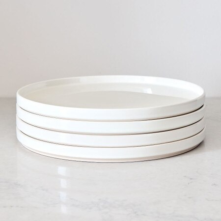Straight-Sided Stoneware Dinner Plates West Elm UK