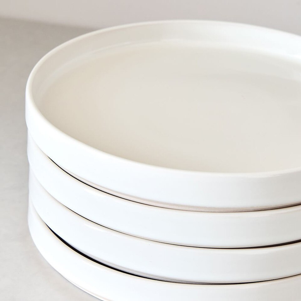 Straight-Sided Stoneware Salad Plates